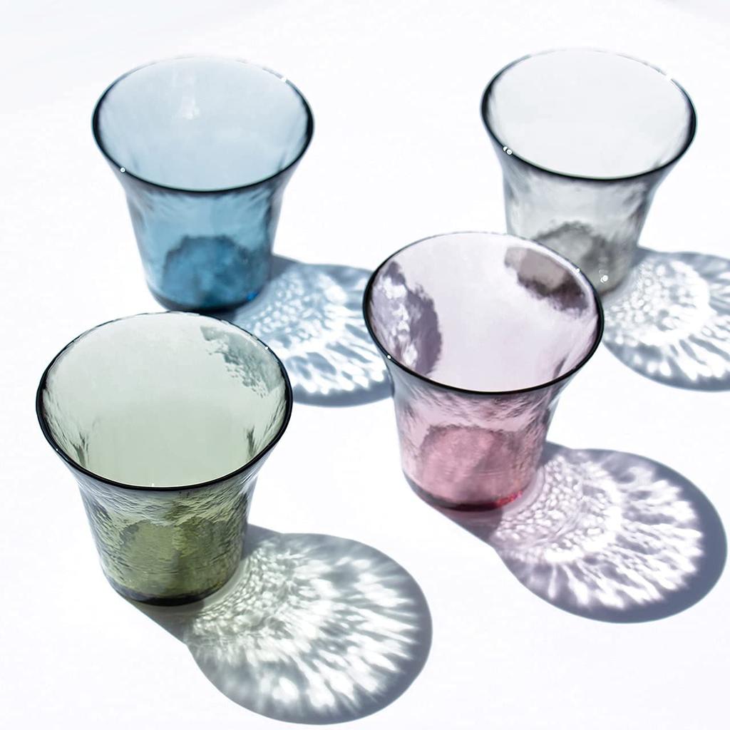 Wired Beans Wired Beans Glasbecher für ein Leben lang, Paar-Set, Geschenkbox, Becherglas, 200 ml, gleiche Farbe (Tsugaru Vidro) (Grünes Set)