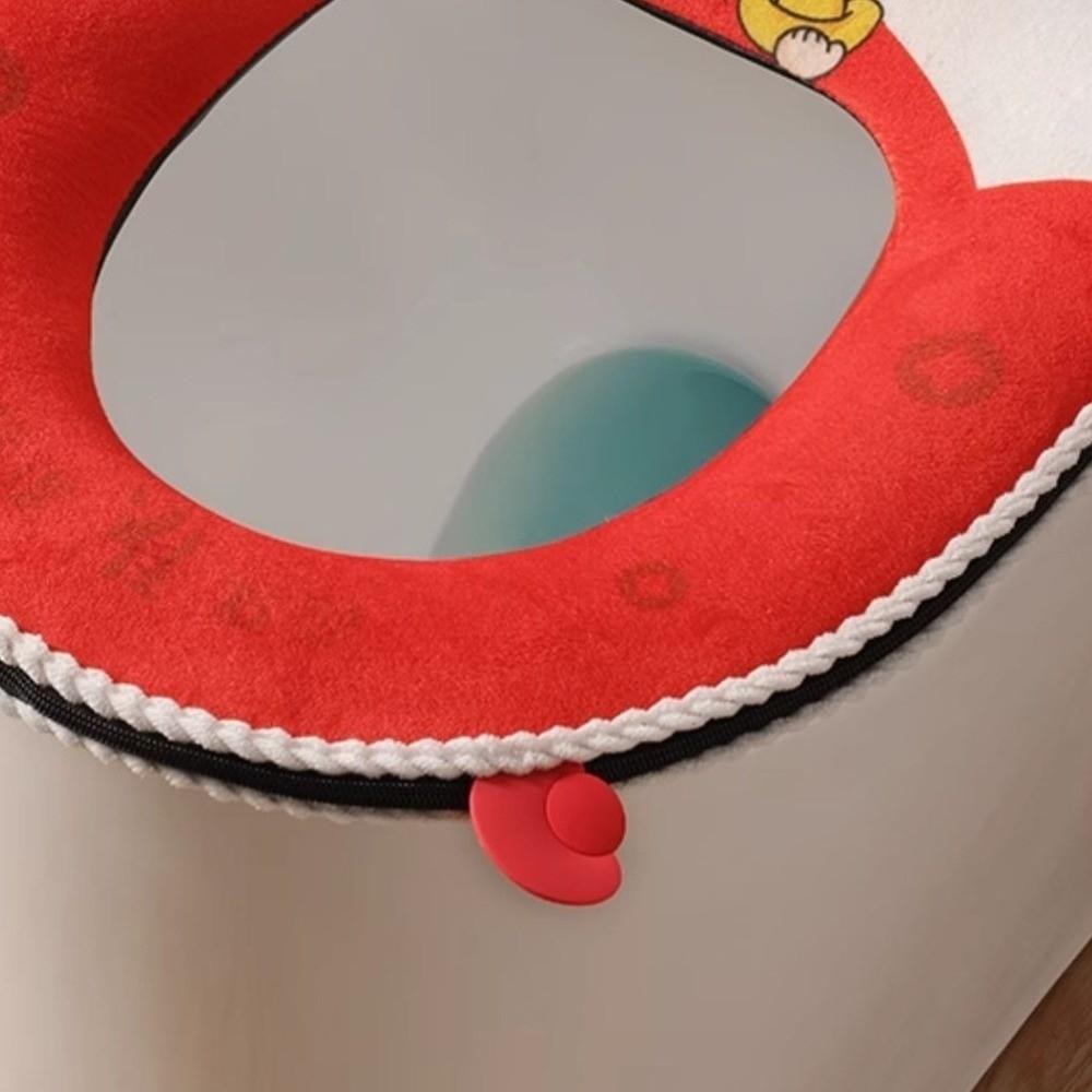 Warm Toilet Pad Cartoon Washable Toilet Cushion Universal Toilet Seat Cover  New Year