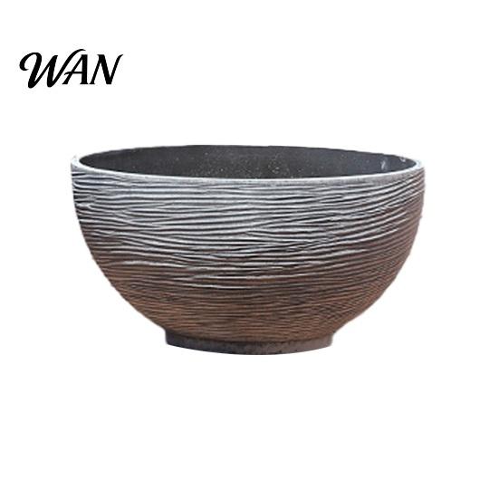 Thick Sturdy Flowerpot Plant Pot with Drainage, Resin Planter for Indoor Outdoor Winter Proof Plants, Medium Flower Pots Patio, Balcony Garden