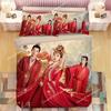 Yang Zi Tan Jianci Deng Wei Wang Hongyi Pillowcase+ Duvet Cover Single Student Knit Lost You Forever Double Bedding Set026