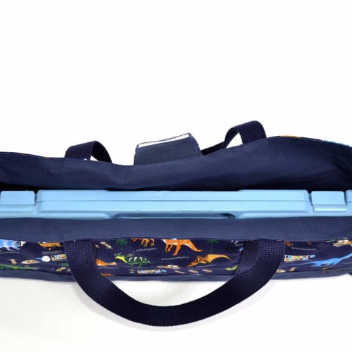 COLORFUL CANDY STYLE Boys' Melodica Case with Shoulder Strap, Melodica Bag, Discover! Explore! Dinosaur Continent (Navy) N4323300