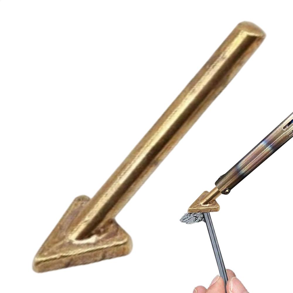 

Welder Soldering Iron Tips Triangle Copper Repair Tool Solder Tip Replacement For Electronics Project Workshop Garage Car