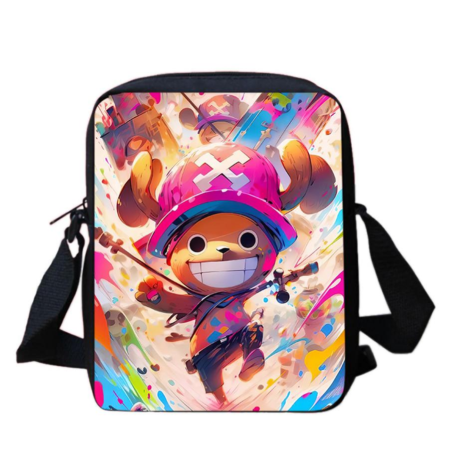 One Piece Crossbody Bag, Lightweight Adjustable Casual Shoulder Bag for Boys and Girls Age 6-10, Unisex Kids School Sling Bag