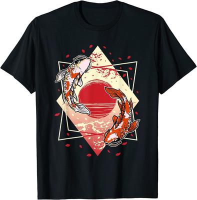 NEW LIMITED Cherry Blossom Japanese Koi Design Great Gift Idea Tee T-Shirt S-3XL