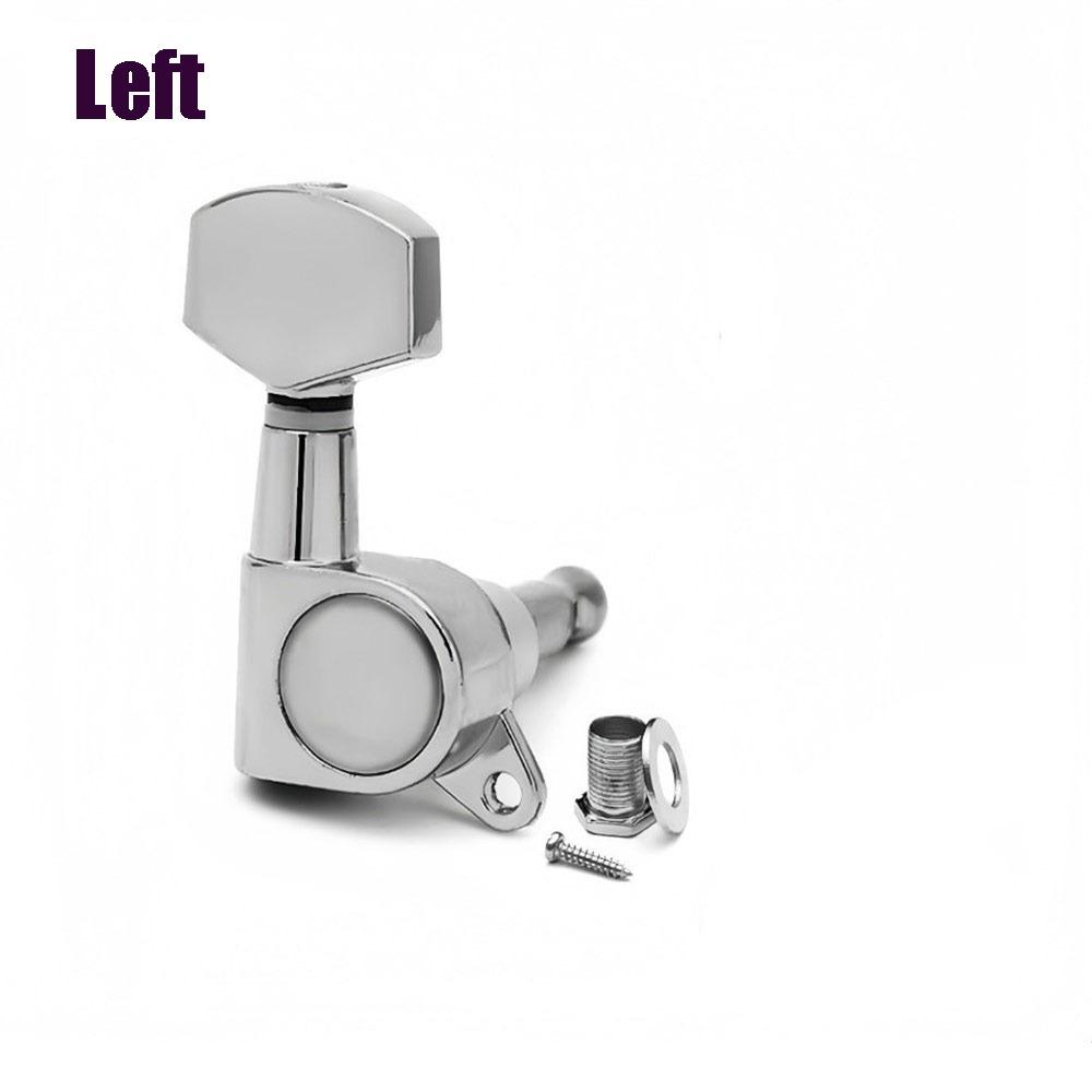 

Metal Guitar String Tuning Pegs Totally Closed Machine Head Knob Guitar Tuner 3L3R Configuration String Tuners Electric Guitar