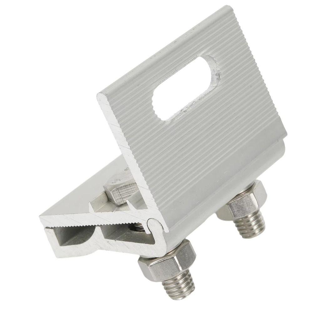1Pcs Aluminum Alloy Standing Seam Clamp Photovoltaic Fixing Clip for Metal Roof House RV Boat