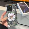 Clear Square Back Tube Case Protection For iPhone 16 ProMax 14 Pro Max 12 13 15 Plus 11 Anti-Oxygen,Peony Pattern Casing
