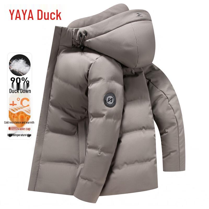 YAYA Men s Detachable Hooded Down Jacket 190