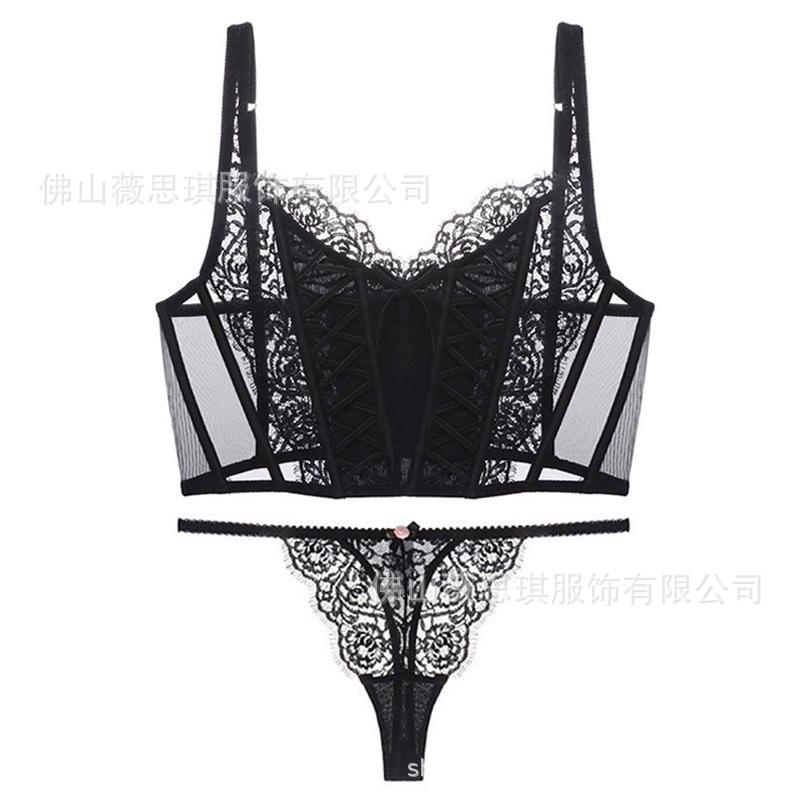 

Французское нижнее белье лето сексуальное тонкое сетчатое кружевное бюстье большая грудь маленькая коррекция фигуры хрящевое кор нижнее белье XL