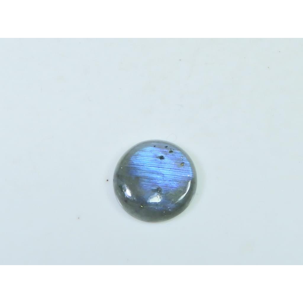 15X15MM Natural Labradorite Blue  Round Cabochon Loose Gemstone 1Pcs Lot C-1032