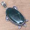 Pendant Moss Agate Gemstone Valentine'Day Gift Silver Jewelry 2.25"