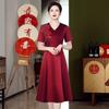 Spring wedding mother dress noble and improved cheongsam light mother-in-law wedding dress