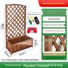 Anti-corrosion Wooden Trellis & Planter Box for Balcony Gardens