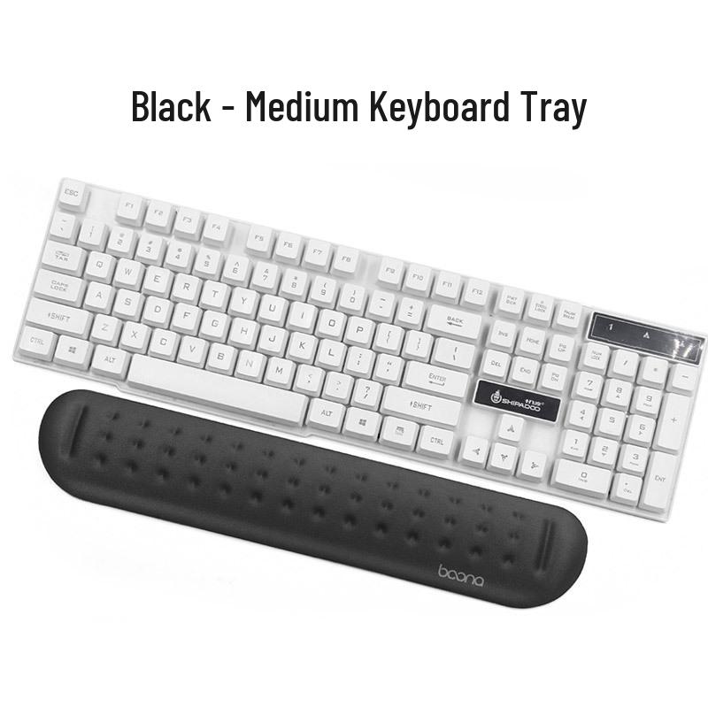 Wrap-Around Wrist Rest for Mechanical Keyboards - 87/104 Keys with Memory Foam Mouse Pad