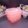 Compact Three-Layer Transparent Storage Box for Tools, Jewelry, and More