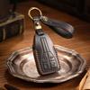 Premium-Schlüsselhülle aus echtem Leder für Hongqi HS5, H9, EQM5, HS7 – Retro, kreatives, handgefertigtes Design
