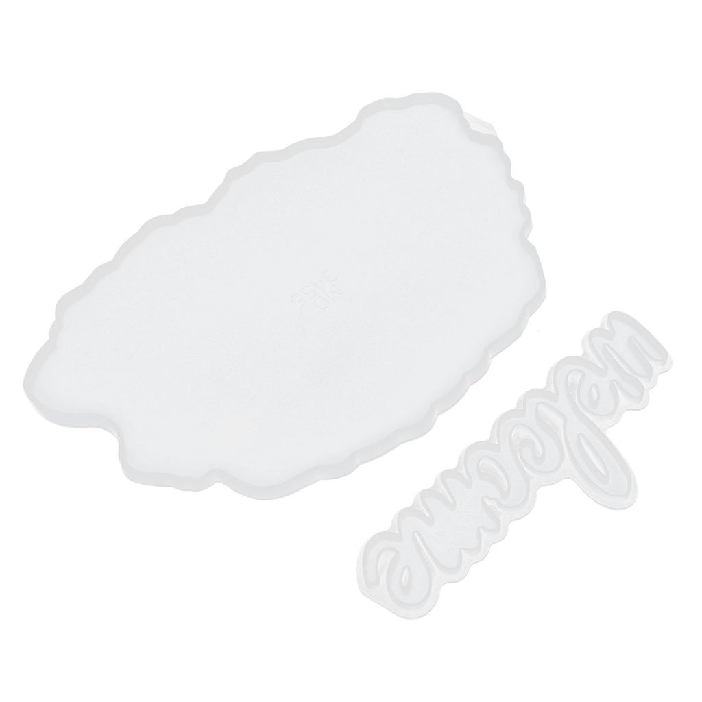 2Pcs Welcome Molds DIY Epoxy Cloud Doorplate Hanging Projects Silicone Resin Door Wall Decor