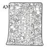 Creative Activity for Women Halloween DIY Coloring Blanket, Color Your Own Throw Blanket with Optional Art Therapy Gifts 24 Markers, Washable