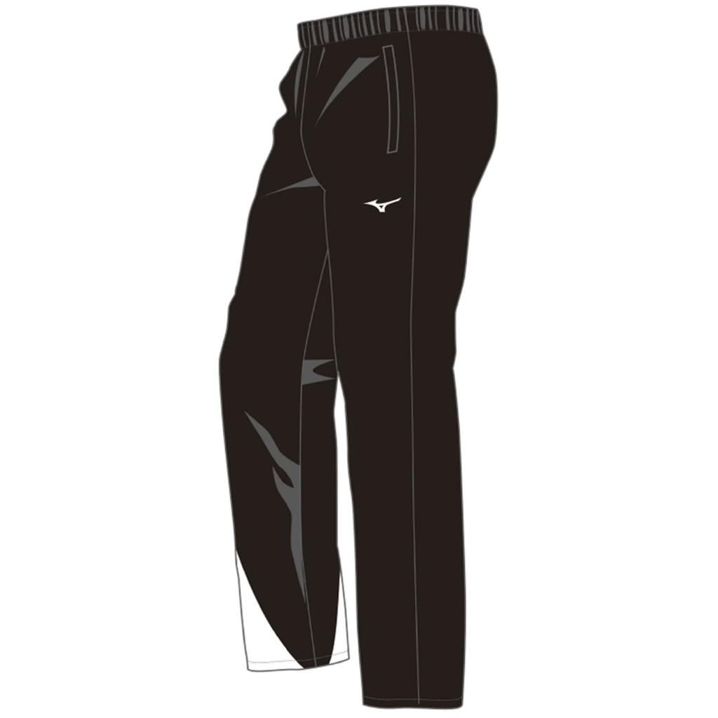 MIZUNO Unisex Training Cross Pants Jersey for Swimming N2JD902096 L N2JD9020 Black x Chinese Red Size 96