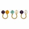 Dopamine Crystal Pumpkin Open Rings Versatile Jewelry Gifts Trendy Hand Decoration  for Women
