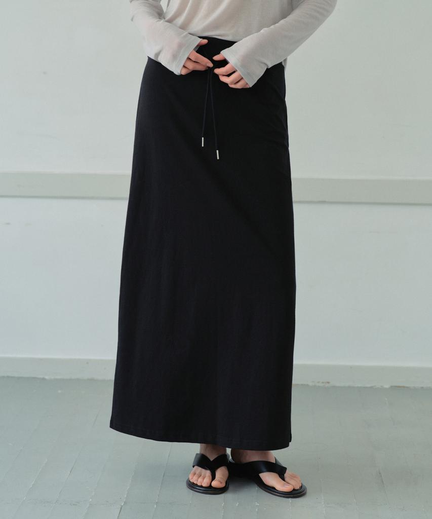 Wednesday Oasis For Woman Silket Basic Long Skirt_Black(Wb6Sk03)