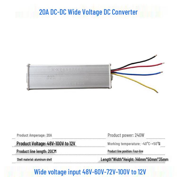 Diesel Heater Voltage Converter: 48V/60V/72V to 24V/12V