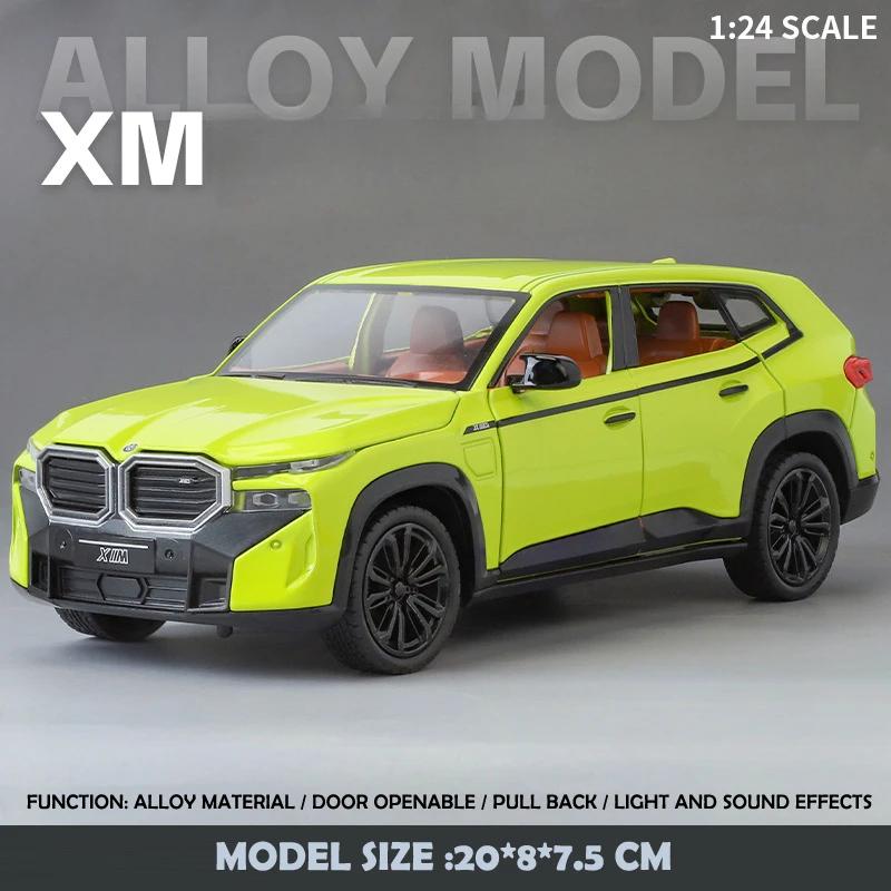 

Simulation 1:24 Scale BMW XM Alloy Car Model With Starry Sky Top Diecast Metal Toy Vehicles Children Boy Gift Home Decor Voiture зелений