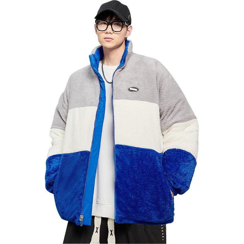 Cotton-padded Loose Winter New Double-sided Men's Coat Fashionable and Casual Stand-up Collar Versatile