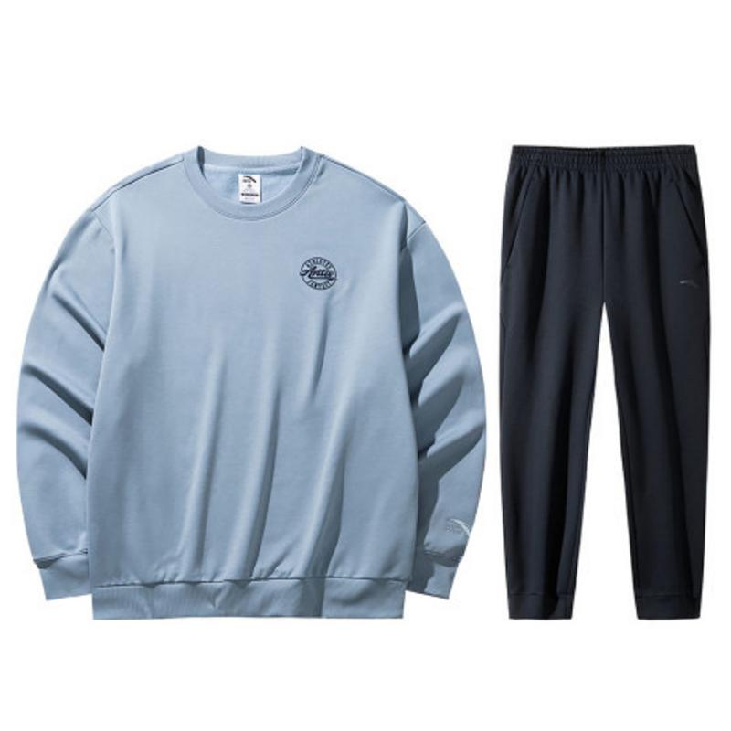 

Anta Warm Round Neck Loose Shoulder Casual Sports Suit Men suits 952448708-6+152447325N-2 XXXL