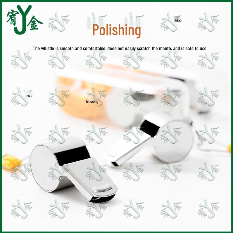 Youjin Stainless Steel Referee Whistle 10-pack