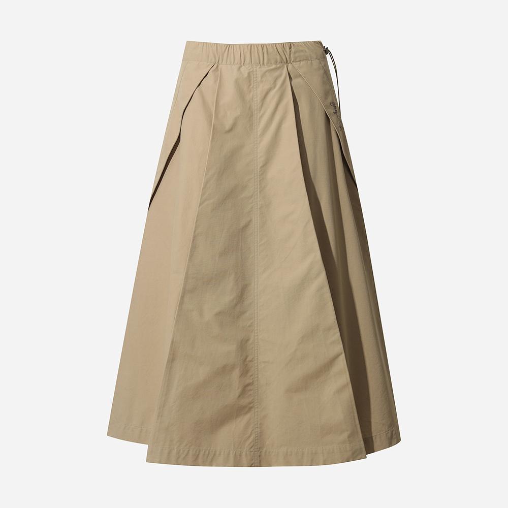 DOD Work A-Line Long Skirt For Women (Tan)
