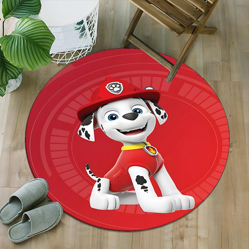 1pc Paw17 Carpet, Round Rug, Comfortable, Suitable for Entryways, Living Rooms, Office, And Bedrooms, Christmas Decoration