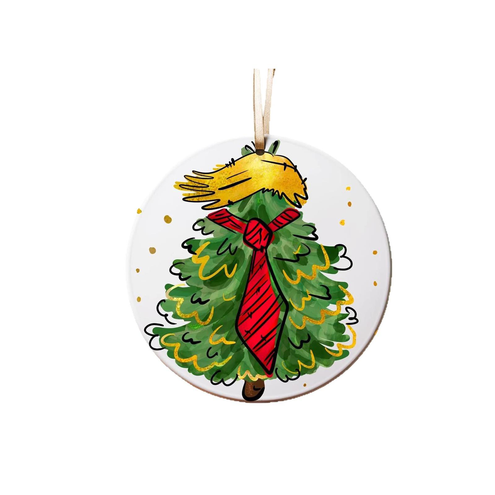 

2025 Christmas Ornament Humorous Political Keepsake Gift For Holiday Decor One Size