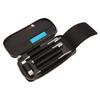 Round Zip Pen Case Essential ADRIA Genuine Leather Italian Leather [Black] LDKA-