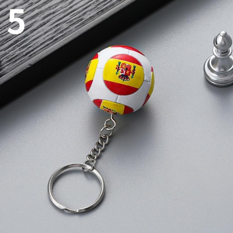 1PCS Football Key Chain Fan Supplies Small Gifts National Team Flag Key Chain Key Chain Souvenir Pendant