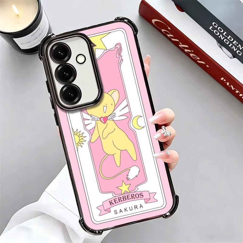Cardcaptor Sakura Cute Girl Plating Phone Case For Samsung A17 A07 A37 A57 A16 A56 A15 A55 A14 A54 A13 A53 A26 A36 A25 A35 A24 A