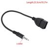 3.5mm Mp3 Data Transfer Cable with Decoder Adapter  USB Audio Jack Adapter Male Round To USB Port Plug Car Interior Accessories