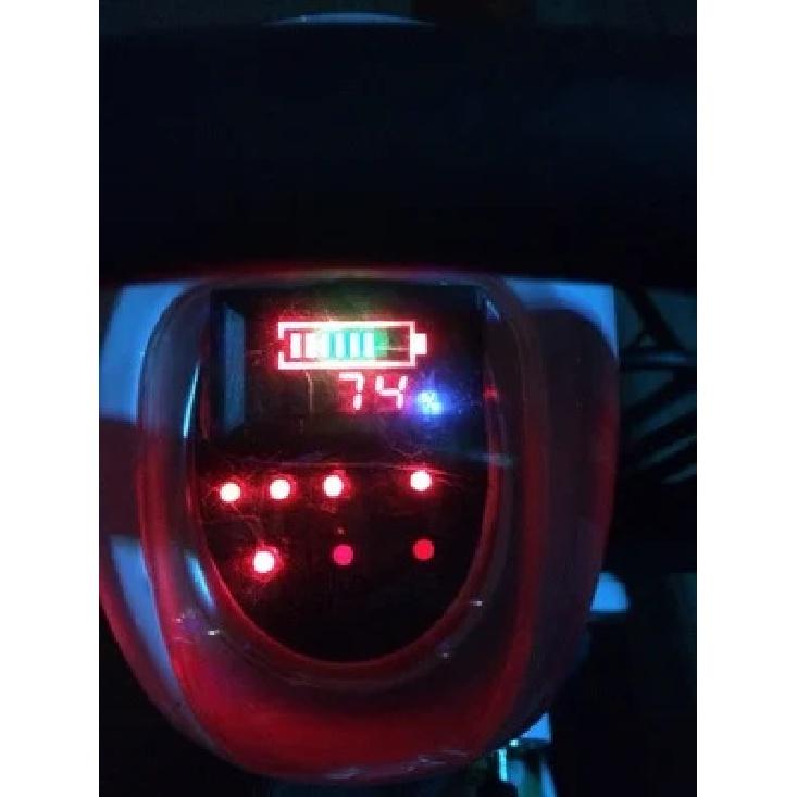 YB27VE DC 6-120V Voltage and Electricity Dual Meters Tester Battery Power Display Voltage Meter Digital Power Electric Car Volt
