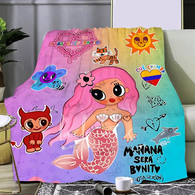 Karol G Manana Sera Bonito Printed Blanket Picnic Blankets Warm Blanket Soft and Comfortable Blanket Home Travel Birthday Gift