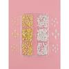 6 Grids Nail Studs, 3D Gold & Silver Cross Star, Mini Metallic Hexagram Rivets, DIY Nail Art Accessories, Women & Girls Nail Supplies