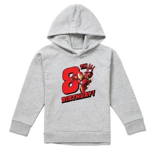 Marvel Childrens/Kids Iron Man 8th Birthday Hoodie