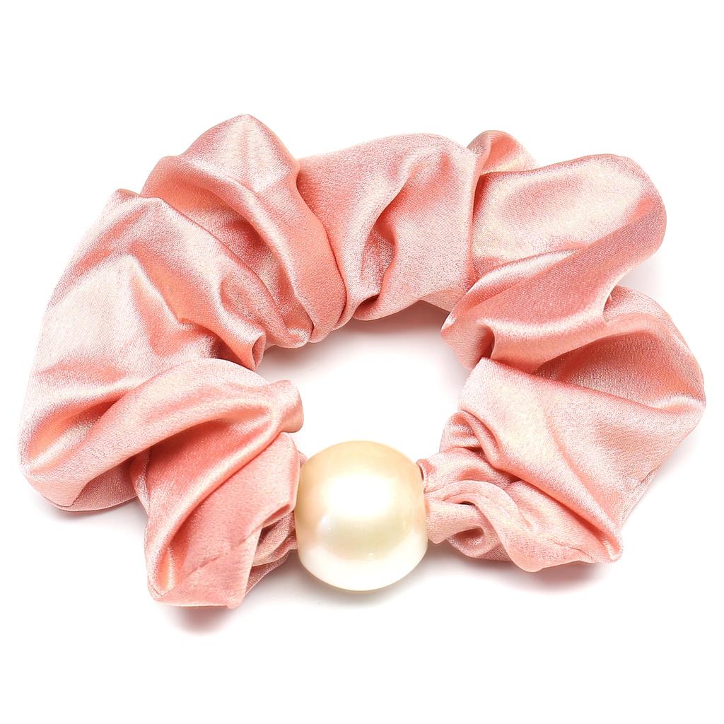 QinGoo Pearl Scrunchie Hair Hair Hair Adult Hair Cute and Korean 1 Pink Tie, Clip, Tie, Accessory, Stylish, Style, Piece,