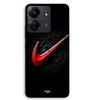 Case For Xiaomi Redmi 13C 4g Red Nike Logo Black Background Maniacase