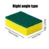 Sponges for Dishes Household Scrubbing Sponges for Kitchen Reusable Scrubber Brush Pads Cleaning Supplies for Pots Pans Cookware