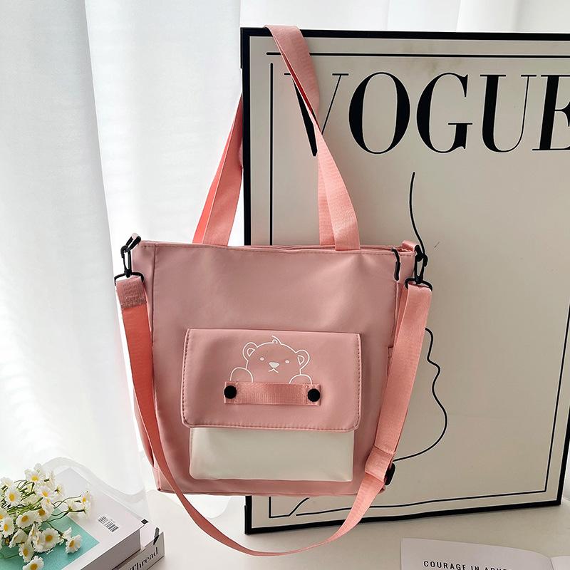 Cute Girl New Simple Nylon Messenger Bag Female Student Shoulder Bag