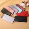 Women Slim Card Wallet Short Long Wallet with ID Window Zippered Coin Pocket Card Holder Wallet for Travel Shopping