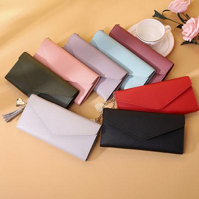 Women Slim Card Wallet Short Long Wallet with ID Window Zippered Coin Pocket Card Holder Wallet for Travel Shopping