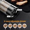 Electric Peppers Mill Automatic Salt Mill Peppers Grinder USB Rechargeable Adjustable Mill Suitable for Kitchen Cooking