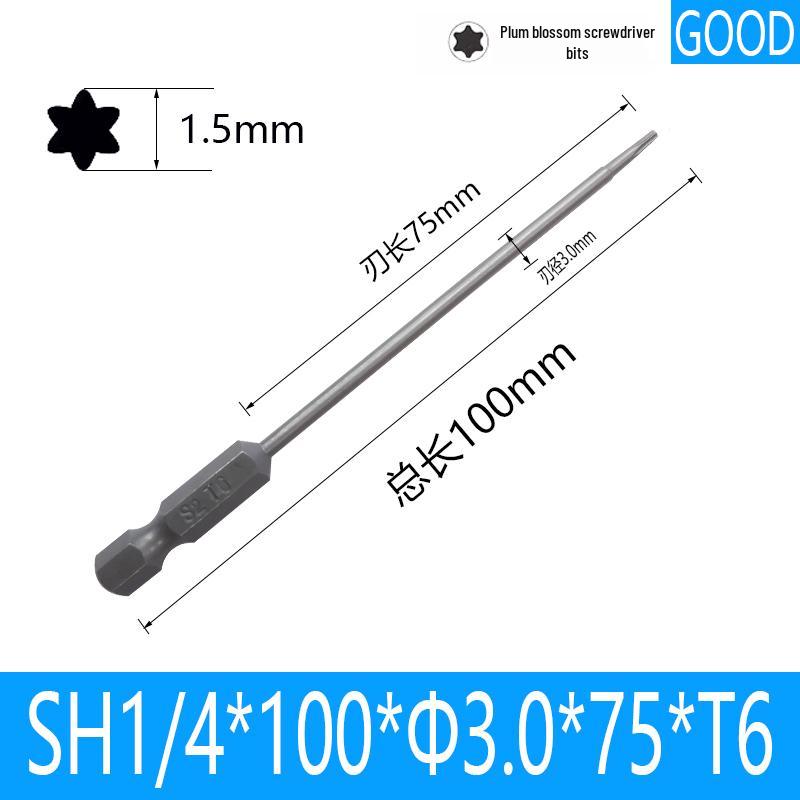 Premium Magnetic 1/4 Hex Star Screwdriver Bit Set - Sizes T5 to T40