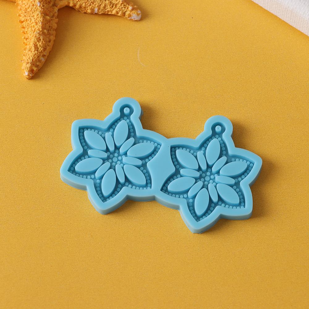 Jewelry Casting Mould Silicone Earrings Mold Epoxy Resin Mold Ear Studs Keychain Pendant